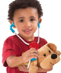 Melissa & Doug Examine and Treat Pet Vet Play Set (24 pcs) - Kids Veterinary Play Set, Veterinarian Kit For Kids, STEAM Toy, Pretend Play Doctor Set For Kids Ages 3+ 31 71tEamGJKaL