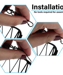 Alternative view of Heavy Duty - 3 Tier Hanging Kitchen Black Fruit Basket