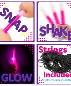 PartySticks Glow Sticks Party Supplies for Kids and Adults (25pk Assorted) - 6 Inch Bulk Glow Light Up Sticks Party Favors, Glow in the Dark Party Decorations, Waterproof Nontoxic Glow Necklaces 25pk Assorted 16 71tGFnMDQhL