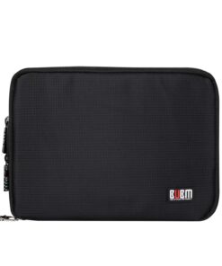 BUBM Double Layer Electronics Organizer/Travel Gadget Bag For Cables,Memory Cards,Flash Hard Drive and More,Fit For iPad Or Tablet(Up To 9.7")--Large, Black Large,2-layer 29 71tGRFyly L