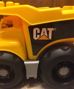 MEGA Bloks Cat Fisher-Price Toddler Blocks Building Toy, Large Dump Truck with 25 Pieces, 1 Figure, Yellow, Gift Ideas for Kids 39 71tGggBK wL