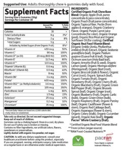 Garden of Life mykind Organics Women's Gummy Vitamins - Berry - Certified Organic, Non-GMO, Vegan, Kosher Complete Multi - Methyl B12, C & D3 - Gluten, Soy & Dairy Free, 120 Real Fruit Gummies 32 71tHdjDkdxL 1