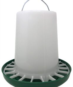 Alternative view of Harris Farms Free Range Hanging Poultry Feeder | Twist Lock Base | 10 Pound,White 10 lb