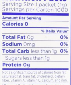 EQUAL Original Zero Calorie Sweetener, Sugar Substitute, 1000 Packets 1000 Count (Pack of 1) 22 71tJfIVx9KL