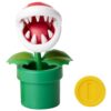 World of Nintendo Super Mario Piranha Plant 4” Articulated Figure with Coin 7 71tJhOwYoL