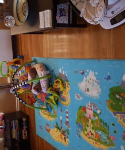 Baby Care Play Mat (Large, Playful - Magical Island) 82'' x 55'' Original One-Piece Reversible Rollable Waterproof Play Mat for Infants, Babies, Toddler, and Kids Large 27 71tKAbactJL