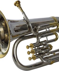 NauticalMart Bb Euphonium Nickel + Brass 3 Valve 7 71tKBFxcagL