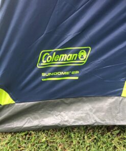 Coleman Sundome Camping Tent, 2/3/4/6 Person Dome Tent with Snag-Free Poles for Easy Setup in Under 10 Mins, Included Rainfly Blocks Wind & Rain, Tent for Camping, Festivals, Backyard, Sleepovers Navy Blue 2 Person 75 71tKChOIQxL 1