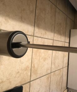 ToiletTree Products Toilet Brush with Lid - Sleek Toilet Bowl Brush and Holder - Toilet Scrubber Brush Set with Heavy-Weight Base - Lidded Toilet Bowl Cleaner Brush and Holder - Chrome Stainless Steel 37 71tLAvVJTdL