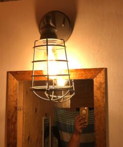 Design House 519702 Ajax 1 Light Wall Light, Galvanized Steel Finish 1 Count (Pack of 1) 35 71tLEA6lZuL