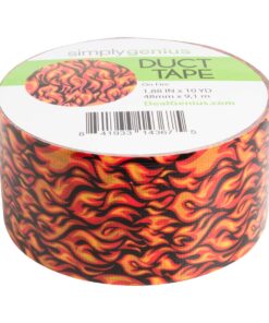 Simply Genius (Single Roll) Patterned Duct Tape Roll Craft Supplies for Kids Adults Colored Duct Tape Colors, On Fire 6 71tLwgPKnL
