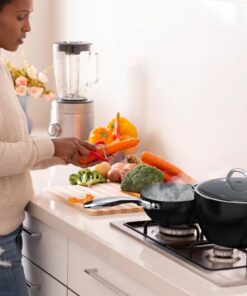 Pots and Pans Non Stick,10-Piece all in One Pan with Diamond-Infused Coating, nonstick cookware set Induction Compatible and Scratch-Resistant, Includes Glass Lids DD701 12 71tM5dBoGRL