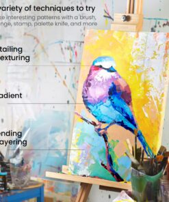 Arteza Acrylic Paint Set, 100 Colors, 0.41 fl Oz /12ml Tubes of Craft Paint, Heavy-Body, Glossy Finish, Colorful Addition to Your Art Supplies 100 x 12ml (0.41 fl oz) Craft 38 71tMYNZ5kwL