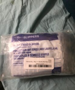 Medline Blue Adult Soft Knit Gripper Slippers - 3 Pair - 1 Size Fits Most 10 71tNodHnrKL