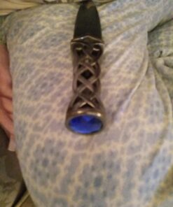 Ace Martial Arts Supply New Scottish Celtic Gaelic Twist Knot Blue Ruby Gemstone Wicca Dirk Dagger Knife, 9-Inch 39 71tNwLSkAeL