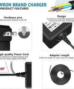 Alternative view of PwrON 6.6 FT 9V AC Adapter for Leapfrog LeapPad1, LeapPad2, Leapster Explorer, LeapsterGS Explorer,LeapPad Glo 5" Learning Tablet,Game System