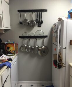 Rogar 1310 36" Bar Rack, Black with Black Hooks 33 71tOAlnCUGL