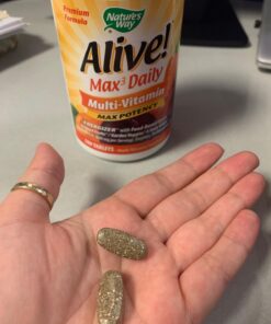Nature's Way Alive! Max3 Potency Multivitamin, Antioxidants & High Potency B-Vitamins to Support Cellular Energy Metabolism*, 180 Tablets 180 Count (Pack of 1) 22 71tOWhJIPL 1