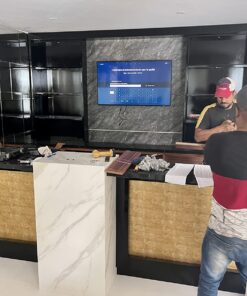 ROSEROSA Peel and Stick PVC Metallic Self-Adhesive Wallpaper Covering Counter Top Shelf Liner Lime Gold (NI941 : 2.00 Feet X 6.56 Feet) 48 71tOf1BnZlL