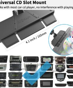 APPS2Car Sturdy CD Slot Phone Mount with One Hand Operation Design, Hands-Free Car Phone Holder Universally Compatible with All iPhone & Android Cell Phones, for Smartphone Mobile Black 29 71tOojZIb1L