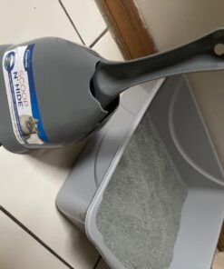 Petmate Scoop N' Hide Cat Litter Scoop with Discreet Litter Scoop Holder, Brushed Nickel 49 71tOrXTn8IL