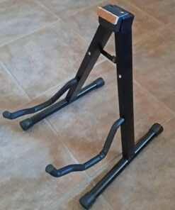ChromaCast Folding A-Frame Guitar Stand for Acoustic and Electric Guitars with Secure Lock (CC-MINIGS),Black CC-MINIGS 31 71tP6xVxCGL