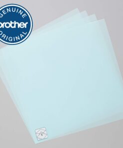 Brother ScanNCut High Tack Fabric Support Sheet CASTBL2, 4 pieces 12" x 12" High Adhesive Sheets for ScanNCut Mats, Use for Cutting Fabric Appliques, Quilting Pieces, Sewing Patterns and More 13 71tPd22tlgL