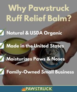 Alternative view of Pawstruck USDA Organic Natural Ruff Relief Wax Balm for Dogs – Moisturizes, Protects, and Heals Noses & Paws – Made in USA, Non-Toxic, Hypoallergenic - 1.75 oz