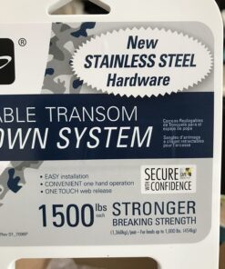 BoatBuckle G2 Stainless Steel Retractable Transom Tie-Down (Black), 1 Pair 45 71tQwaos7zL