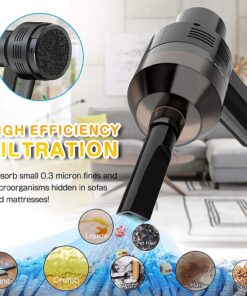 KeepTpeeK Keyboard Vacuum Portable USB Rechargeable Mini Electric for TV Satellite Boxes,Kitchen Stove, Bread Crumbs,Scraps Laptop,Computer,Dusk Piano,Car 10 71tR8xwC9ML