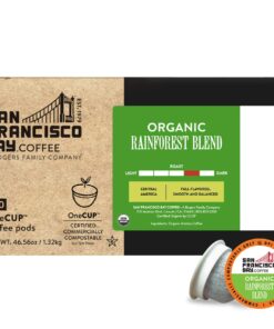 San Francisco Bay Compostable Coffee Pods - Organic Rainforest Blend (120 Ct) K Cup Compatible including Keurig 2.0, Medium Dark Roast 120 Count (Pack of 1) 20 71tROy4 t L