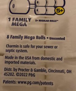 Charmin Ultra Soft Cushiony Touch Toilet Paper, 24 Family Mega Rolls = 123 Regular Rolls (Packaging May Vary) 24 Count (Pack of 1) 44 71tRYgfPwKL