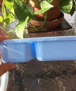 Leakproof, 3 Compartment, Bento Lunch Box, Airtight Food Storage Container (1 Pc) - Blue 73 71tRkthoKKL