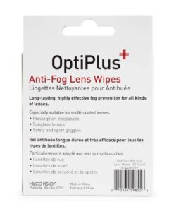 OptiPlus Anti Fog Lens Wipes l Pre-Moistened l Cleaning Wipes for Glasses, Unisex Adult Computer & Laptops/Watch Screens, Smart Phones, Optical Lens, Goggles l Quick-Dry & Scratch-Free l 100 Count 19 71tS6One6L