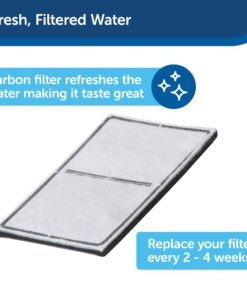 PetSafe Multi-Tier Fountain – Large Waterer Great for Cats and Dogs – 2 Heights to Drink From – Great for Senior Pets – 100 Oz Capacity – Fresh, Filtered Water 24 71tSHd9i2fL