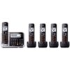 Panasonic Bluetooth Cordless Phone KX-TG7875S Link2Cell with Enhanced Noise Reduction & Digital Answering Machine - 5 Handsets (Black/Silver) Black/Silver 14 71tTBH2LzJL