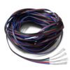 22 Gauge 4Pin Extension Wire, EvZ 22AWG 4 Conductor Parallel Electric Cable Cord for RGB LED Strips 3528 5050, Black-Green-Red-Blue, 33ft/10M 33ft / 10M