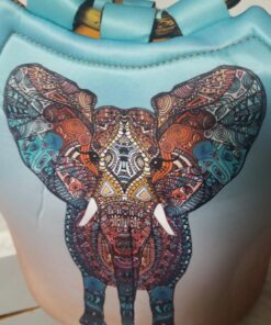 Artovida Artists Collective Lunch Purse | 11 x 15 x 6 Inches Large Reusable Insulated Lunch Tote with Inside Pocket - Design by Monika Strigel (Germany) Elephant - Bamboo Monika Strigel (Germany) - Boho Summer Elephant 33 71tUxyYmk7L