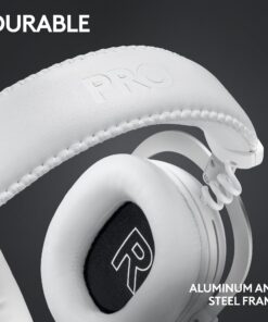 Logitech G PRO X 2 Lightspeed Wireless Gaming Headset: Detachable Boom Mic, 50mm Graphene Drivers, DTS:X Headphone 2.0—7.1 Surround, Bluetooth/USB/3.5mm Aux, for PC, PS5, PS4, Nintendo Switch - White Generation 2 18 71tVaw62DPL