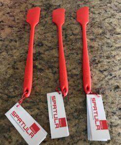 GIR - Premium Silicone Spatula - For Cooking, Baking & Mixing - Skinny & Seamless Design - Heat-Resistant up to 550°F - Nonstick - Dishwasher Safe Cookware - BPA Free - Kitchen Essentials - Red Skinny - 11 IN 13 71tVq GSPPL