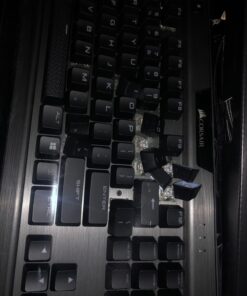 Corsair K95 RGB Platinum Mechanical Gaming Keyboard - 6x Programmable Macro Keys - USB Passthrough & Media Controls - Fastest Cherry MX Speed - RGB LED Backlit - Aluminum Finish Gunmetal 46 71tWkLkB0wL 1