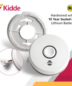 Kidde Wireless Hardwired Smoke Detector, 10-Year Battery Backup, Voice Alerts, Photoelectric Sensor Wire-Free Interconnect Combination Alarm 12 71tXIaJJ2qS