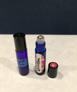 Vivaplex, 6, Cobalt Blue, 10 ml Glass Roll-on Bottles with Stainless Steel Roller Balls - .5 ml Dropper Included 54 71tXPXUj07L
