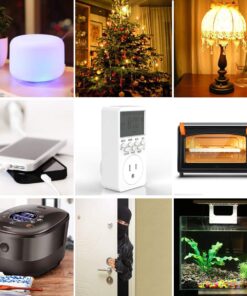 Outlet Timer, Digital Countdown Plug-in Timer Outlet, 7 Day Weekly Programmable 110V AC Power Outlet Timer, Energy-Saving Indoor Timer Plug 1 Pack 22 71tXRY9Y8cL