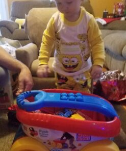  MEGA BLOKS Toy Building Set Toddler Blocks, Block Scooping Wagon Learning Toy with Storage - Blue 20 71tXptnx vL