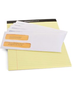 Amazon Basics #9 Double Window Security Tinted Envelopes, One Size, 500 Count, White 12 71tYnyFlz7L