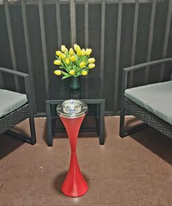 CO-Z Standing Ashtray for Outdoor Patio, Cigar Ashtrays for Cigarette Butt Receptical with Detachable Container, Contemporary Retro Ash Tray Sets for Weed 22 in. Height, Red 18 71tZoYf0KeL