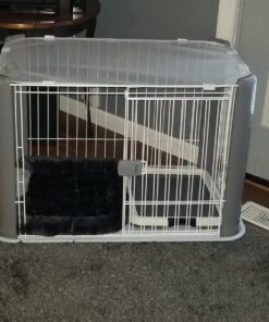 IRIS USA Small Pet Training Pad Holder, Dark Gray 17"x17" 44 71tb2BN2lL