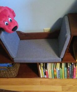 Amazon Basics Kids 4-Cube Bookcase With Reading Nook and 6 Shelves for Storage, Espresso, 11.8" D x 40.1" W x 24" H 37 71tbCLXCl1L