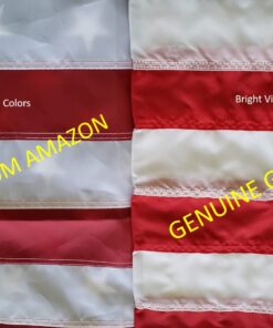 American Flag 3x5 Outdoor by Grace Alley, Embroidered Stars, Sewn Stripes, Heavy Duty, Hand Made and Fade Resistant - Long Lasting Nylon & Brass Grommets for Commercial Grade Durability, 100% Made in USA 44 71tbCirVlVL